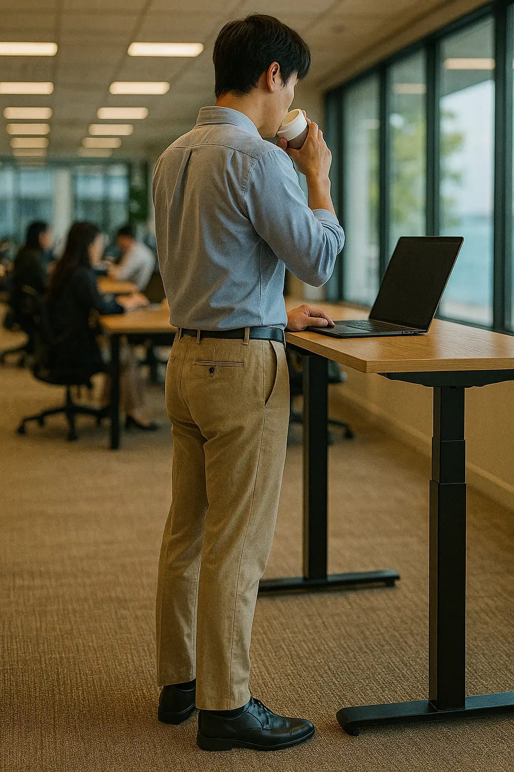 집중되는 업무공간 이미지